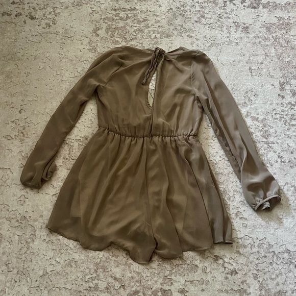 Ooh La Luxe Olive Green Romper - Picture 2 of 2